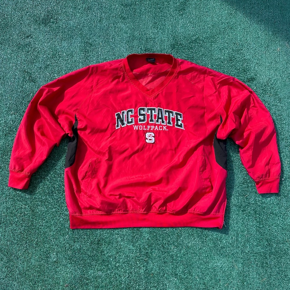 Nc State Wolfpack Red Polyester Pullover Size Xxl - image 3